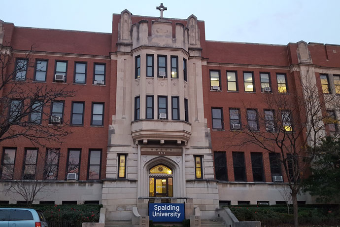 Renovation of Spalding University’s Tompkins-Buchanan-Rankin Mansion, the school’s original building, is one of three projects to be funded by the school’s new capital campaign. (Record Photo by Marnie McAllister)