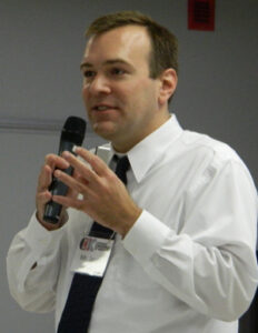 Jason Hall speaks at a program on immigration in this 2013 file photo. (Photo by Marnie McAllister) 