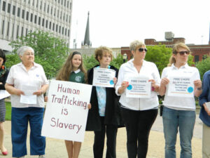 Students, lay people and women religious gathered for a prayer service April 29. (Record Photos by Marnie McAllister) 