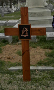 One of the Stations of the Cross is pictured at St. Michael Cemetery last year. Catholic Cemeteries offers stations on Fridays during Lent. (Record File Photo by Ruby Thomas)