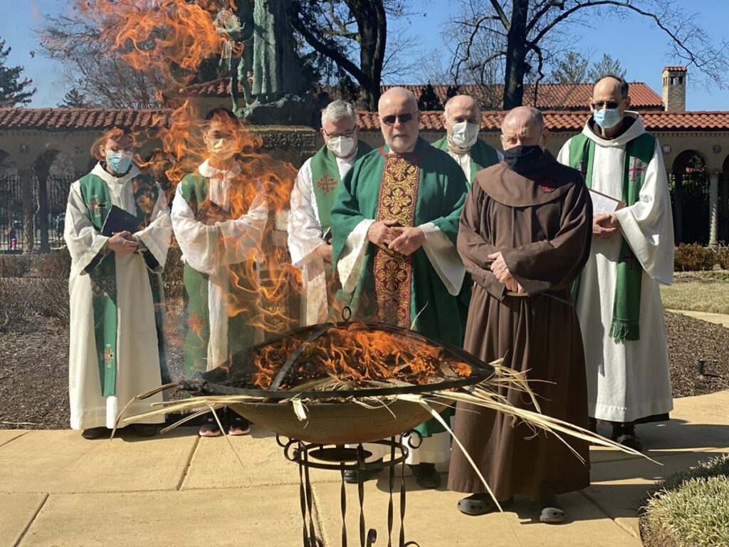 As pandemic’s limits ease, palms burn <br />in preparation for Ash Wednesday