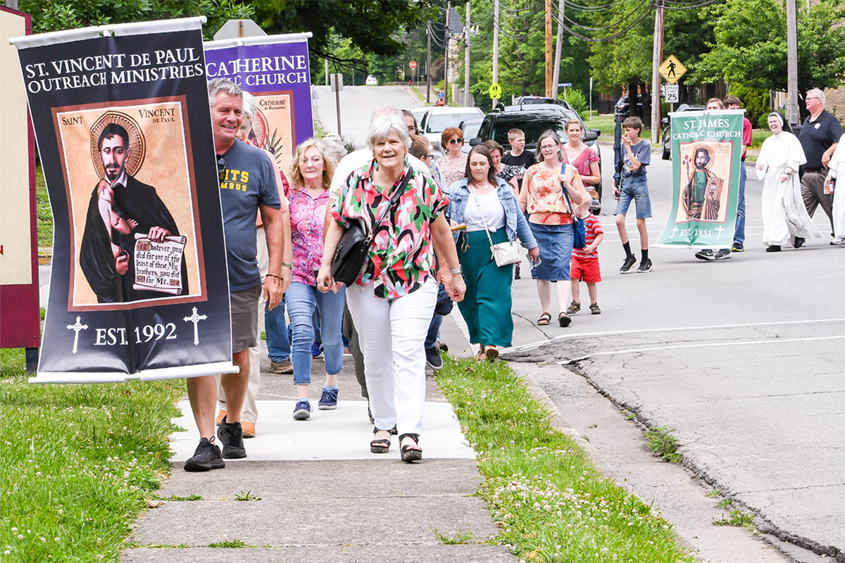 Eucharistic processions blossom in spring rain - The Record Newspaper