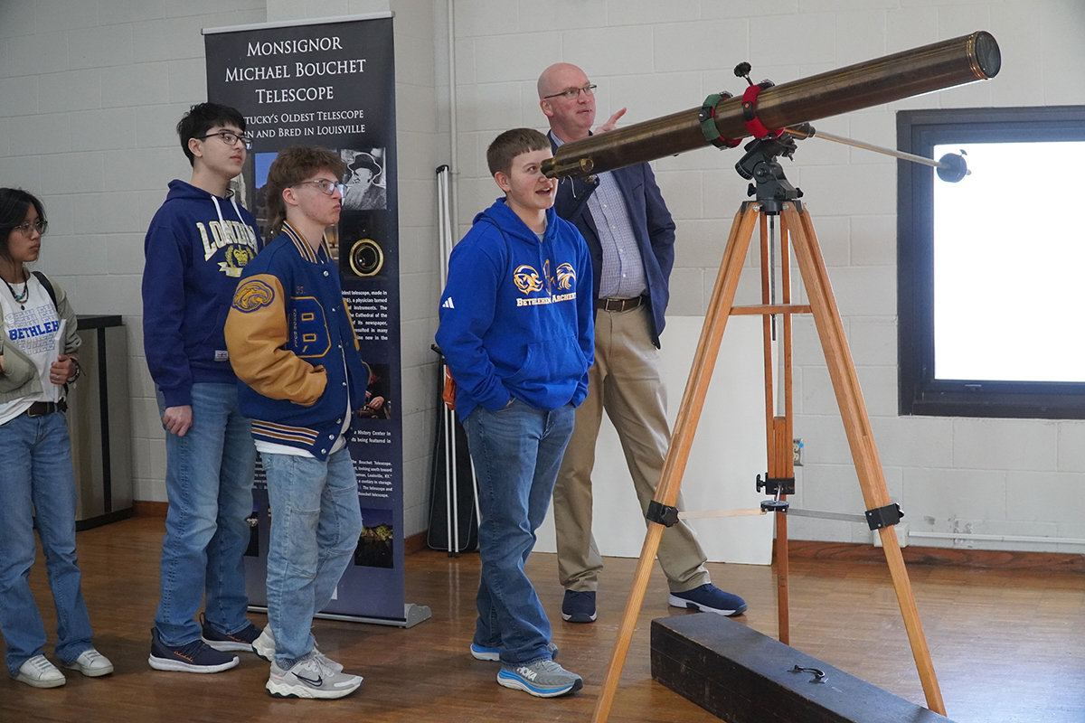 Hundreds of high schoolers take part in science and faith event on Bellarmine’s campus