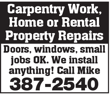 ZZ MICHAEL BADER CARPENTRY 1 X